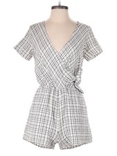 Everly Women Gray Romper S