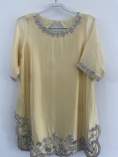 Zainab Zulfiqar Inspired Butter Yellow Women s Short Kurti Set