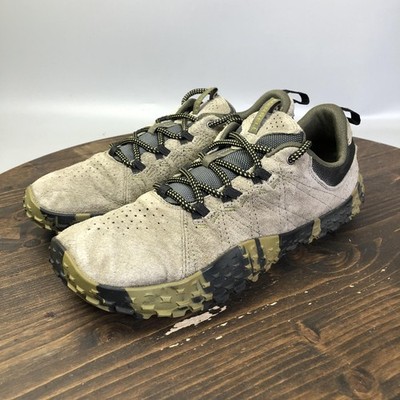 Merrell Wrapt Barefoot Shoes Mens Size 9.5 Beige Suede Hiking Trail Sneakers