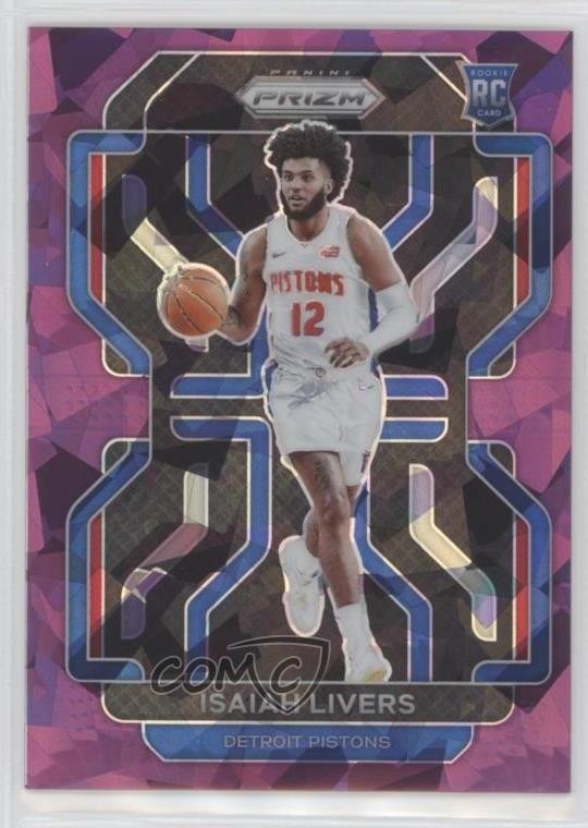 2021-22 Panini Prizm Purple Ice Prizm 101/149 Isaiah Livers #296 Rookie RC 04cw
