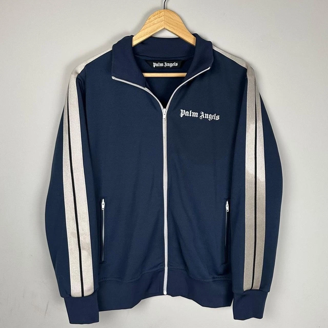 Palm Angels Classic Track Jacket Blue Full Zip Authentic Size Large image 1