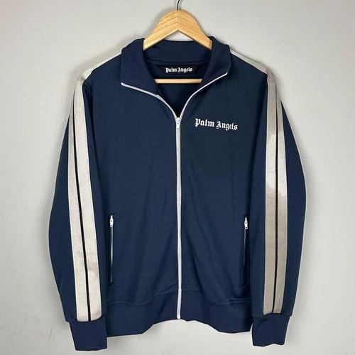 Palm Angels Classic Track Jacket Blue Full Zip Authentic Size Large video thumbnail