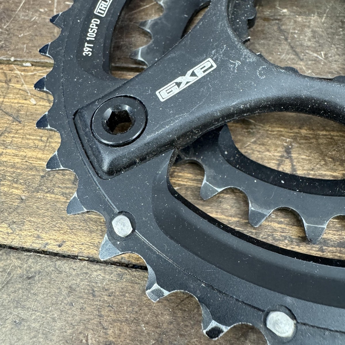 TRUVATIV 39/26T Chainring Set 120 BCD 4-Arm Black GXP 2x10 MTB 10