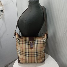 Articolo e6683 borsa donna Burberry beige in pelle fantasia tartan misure sono b