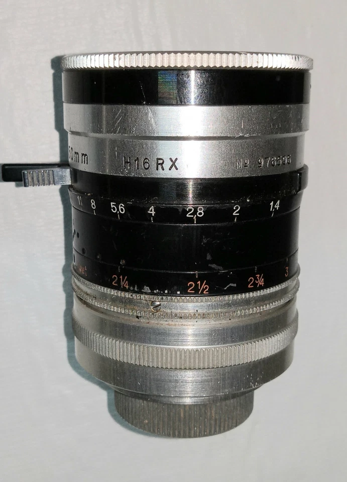 Kern Paillard Macro Switar 1.4/50mm H16RX Lens M25 C-mount - Image 3 of 4