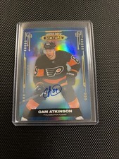 2021-22 Upper Deck Stature Blue 04/10 Cam Atkinson Auto #19