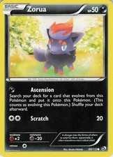 Zorua Common Legendary Treasures 89/113 LP on eBay