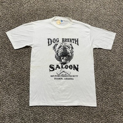 Vintage Saloon T-shirt Size XL White 80s Artex Arizona Bar Souvenir - Pre-owned