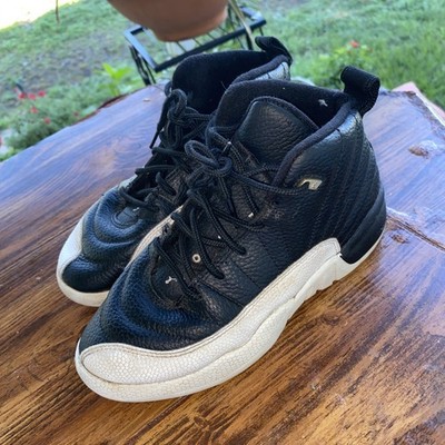 Nike Air Jordan Retro 12 Youth Size 2Y Basketball Shoes Black White