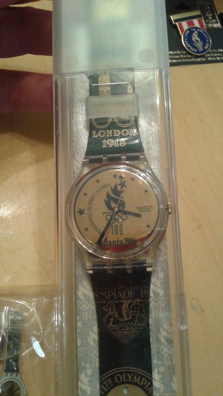 Swatch  Centennial Games GZ136 Standard Gents 34mm Silicone