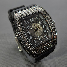 Men's Custom Bling Luxury Ice out Watch Sport Iced Simulated VVS Diamond Hip Hop