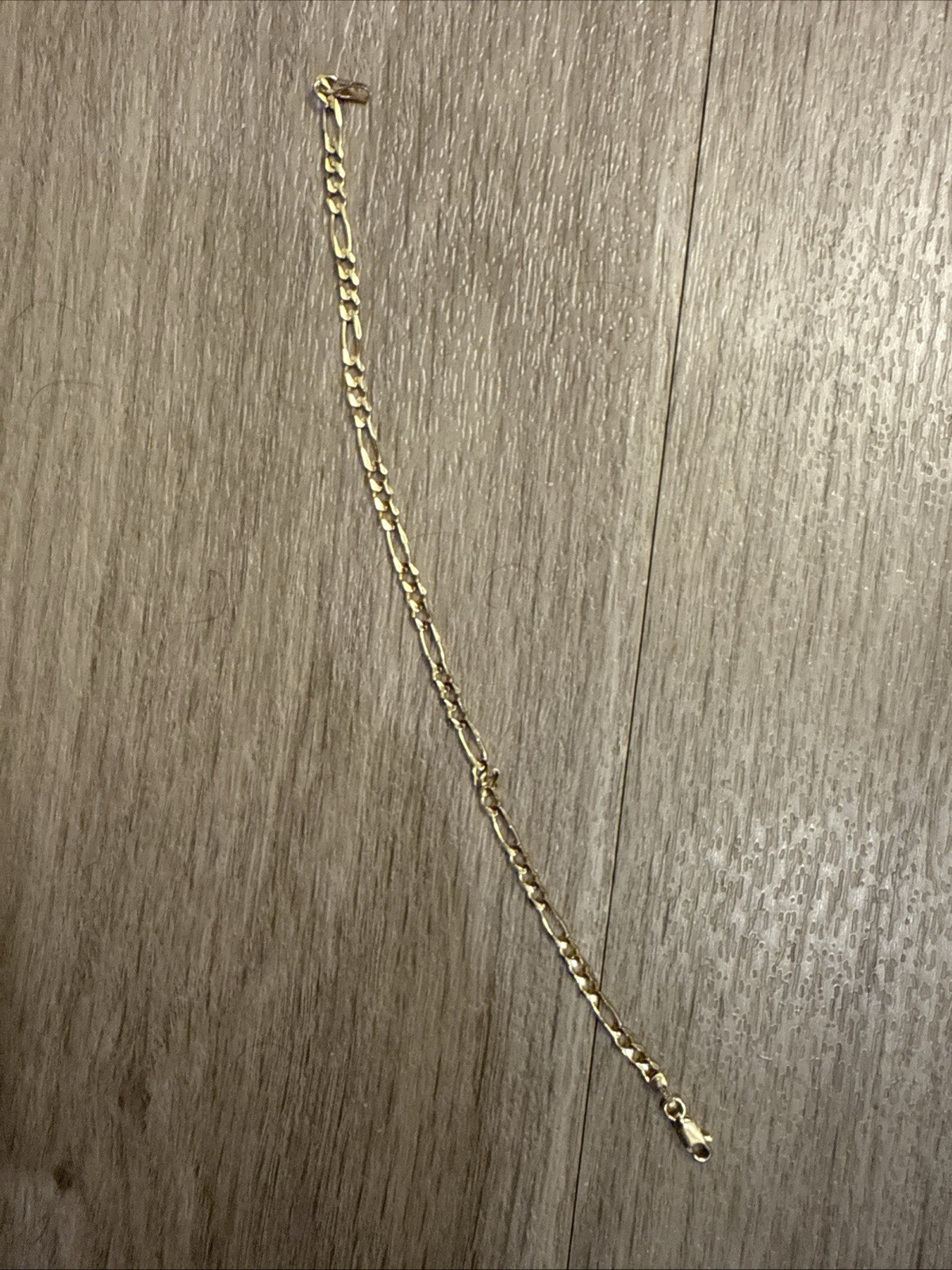 4.0mm Concave Figaro Chain Bracelet in Solid 10K Gold - 8.5”