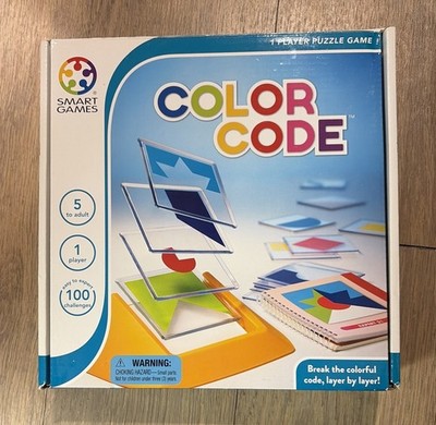 SmartGames Color Code Puzzle Game 1 Player Brain Teaser Logic 100 Challenges  5+