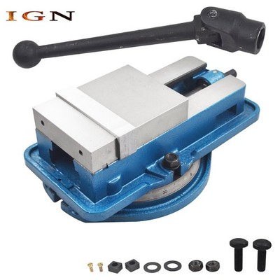 6 Inch Milling Machine Vise Lock Vice With Swiveling Base Lockdown Bench Vise