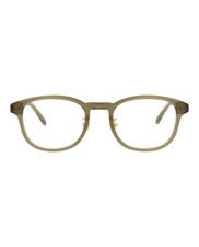 Dunhill Unisex Square/Rectangle Brown Brown Transparent Fashion Designer Eyewear