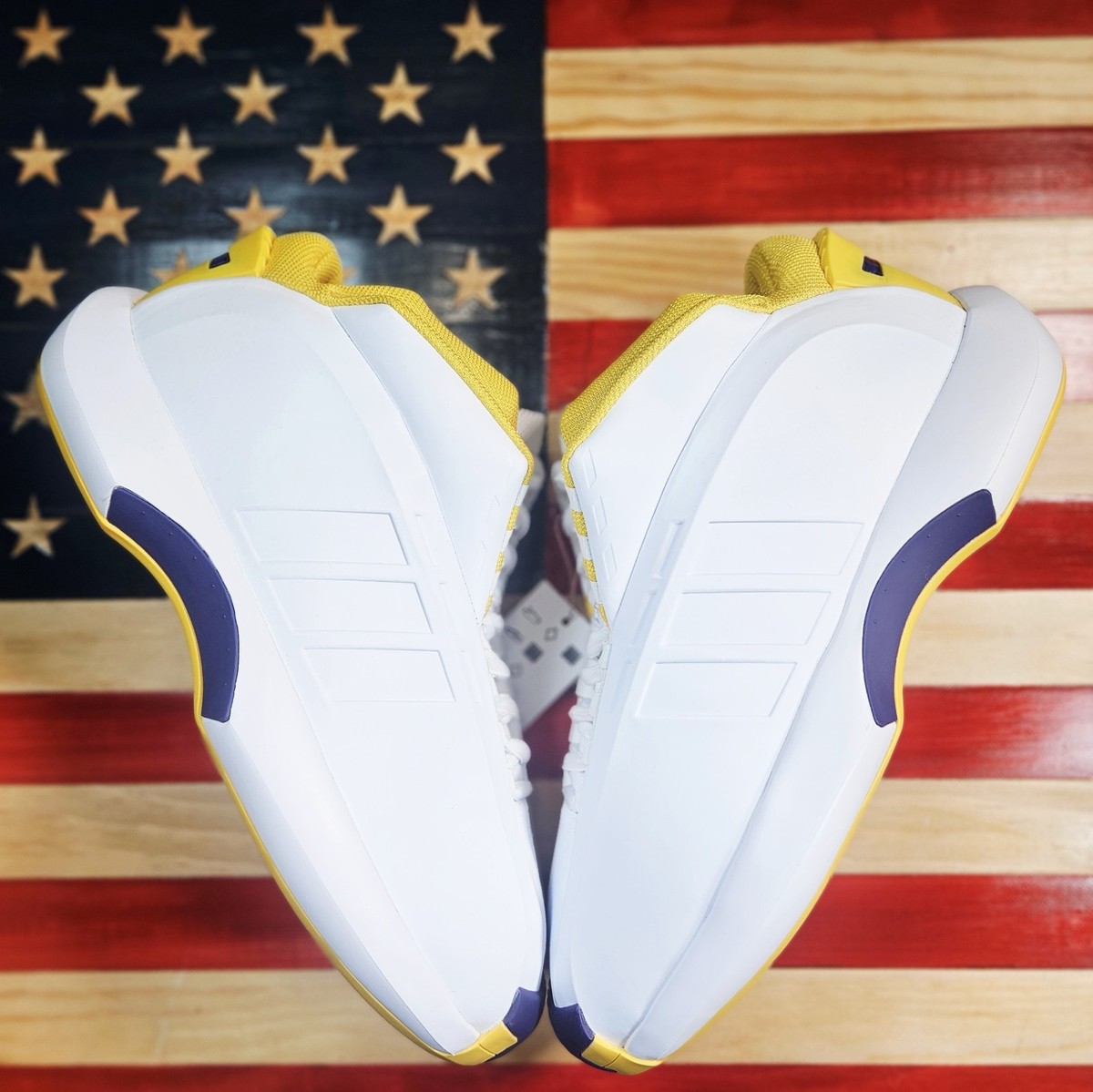 Adidas KOBE Crazy 1 Lakers HOME White/Gold/Purple Basketball Shoe