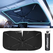 Windshield Sun Shade Umbrella for Truck Vinyl Coating Large 61" L x 35" W