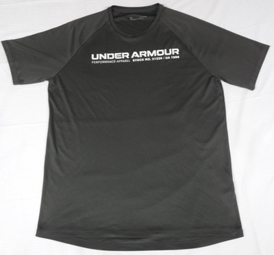 UNDER ARMOUR PREFORMANCE APPAREL GRAY XL LOOSE FIT ATHLETIC T-SHIRT K275