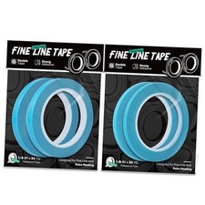 4 Rolls Fine Line Tape, 2 Rolls 1/4 in x 36 yd and 2 Rolls 1/8 in x 36 yd
