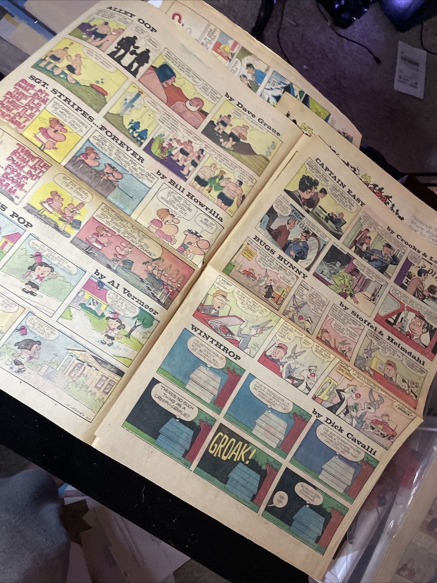 アメリカの新聞漫画　レトロ　希少本　７０s VINTAGE COMIC STRIPS 1970's Newspaper Funnies LOT Peanuts Cartoons