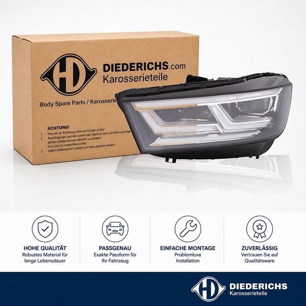Hauptscheinwerfer Links Diederichs 1076985 FÜR Audi Frontscheinwerfer Frontlicht-image