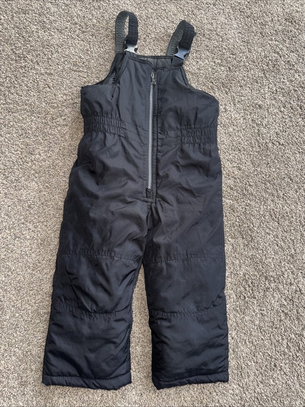 Carters 3T Black Snowbibs Snowpants Never Been Worn Mint Condition!