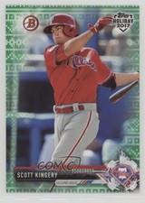 2017 Topps Holiday Bowman Green Holiday Sweater 38/99 Scott Kingery #TH-SK o7m
