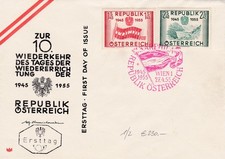 ÖSTERREICH FDC-Brief 1955 (Ank1023+1025), gute Erhaltung ...