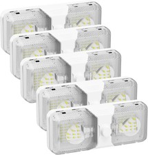 RVGUARD RV LED Ceiling Double Dome Light, 12V LED Lights, Interior Light with Ad