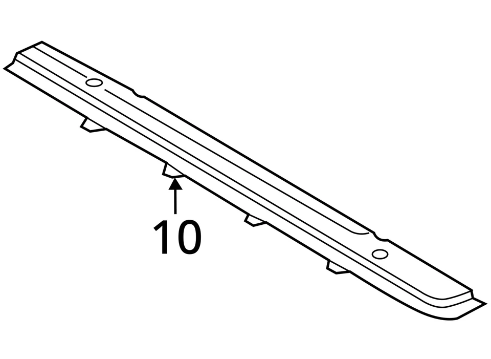 (ТОЛЬКО МЕСТНЫЙ ЗВУКОСНИМАТЕЛЬ) Нижняя планка основной поддержки радиатора подходит для 15-24 EDGE 2062292 - Изображение 4 из 4