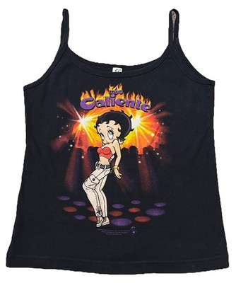 Vintage 2003 Betty Boop Mas Caliente Baby Tank Top Women s Large Y2K Black