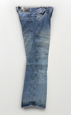 Eklectik Genes Leantik Revolution Med Wash Blue Denim Wide Leg Jeans W34 X  L33