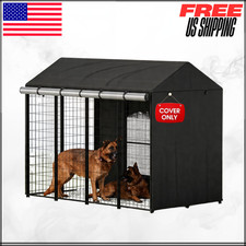 Dog Kennel Cover 4.1'Dx4.2'Wx4.4'H Heavy Duty Waterproof Crate Covers Only