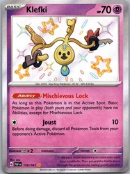 Klefki 159/091 Paldean Fates Shiny Rare Holo