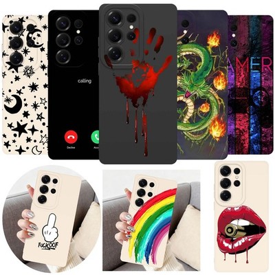 For Samsung Galaxy A36 A35 A54 S26 S25 Chic Patterned Phone Case Tough TPU Cover