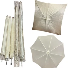 Vintage Lot Photography Umbrellas Bounce Reflectors 44” Square & 30” Round Shaw