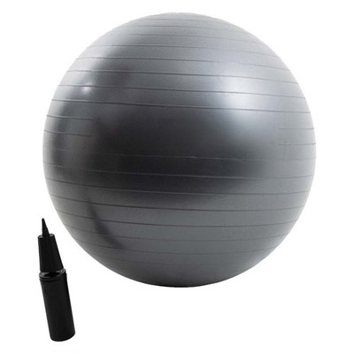  65cm Exercise Balance Ball w/ Pump, Non-Slip Stability Ball