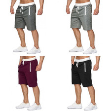 Men Casual Sweat Shorts Athletic Running Lounge Shorts with Drawstring Workout