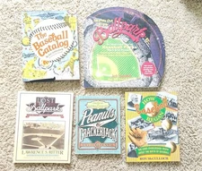 Lot 5 Books Baseball Ballparks Stadium History Baseball Catalog Crackerjack