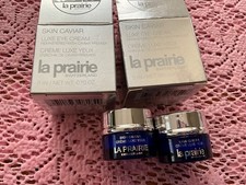 La Prairie Skin Caviar Luxe Eye Cream 3ml 0.10oz Travel Mini NEW set of 2  ..      