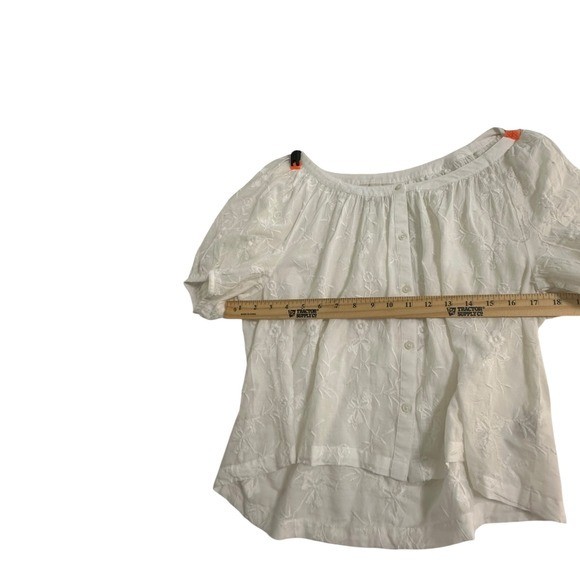 Universal Thread Embroidered Floral Button Front … - image 5