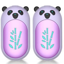 AI Hand Warmers Rechargeable 2 Pack, 6000mAh Electric Palm-Sized, Purple