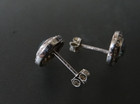 Sterling Silver crystal earrings set 1.7g signed FD 925 CN — photo 6
