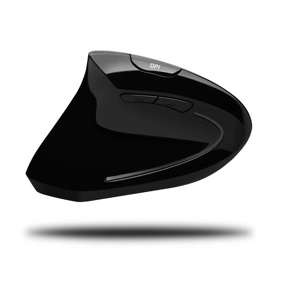 iMouse E90 - Wireless Left-Handed Vertical Ergonomic Mouse, Black - Image 3 of 4