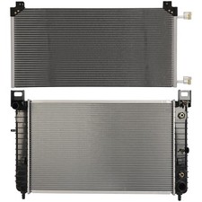 For 1999-2013 Chevrolet Silverado 1500 Aluminum Radiator & Condenser Cooling Kit