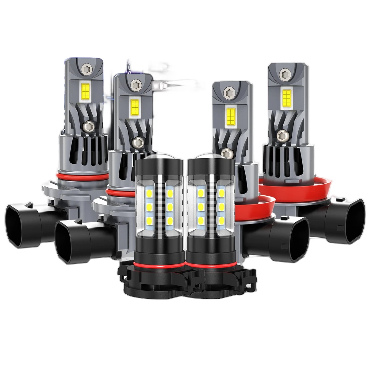 For Chevrolet Silverado 1500 2007-2015 LED Headlight Hi/Lo Beam Fog Light Bulbs
