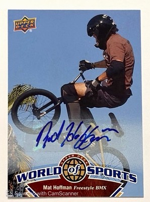 2010 Upper Deck World of Sports Auto Mat Hoffman BMX Autograph #253