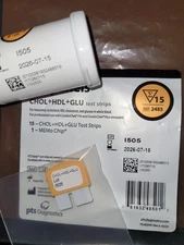 pts panels Diagnostics CHOL+HDL+GLU test strips 2026-07-15 CardioChek Plus