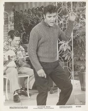 Jailhouse Rock 1957 Elvis Presley Original 8x10 Photo wearing famed sweater Rare