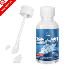 SENVEN Boat Paint White Touch Up Pen High-Gloss Scratch 1.5 Fl Oz,